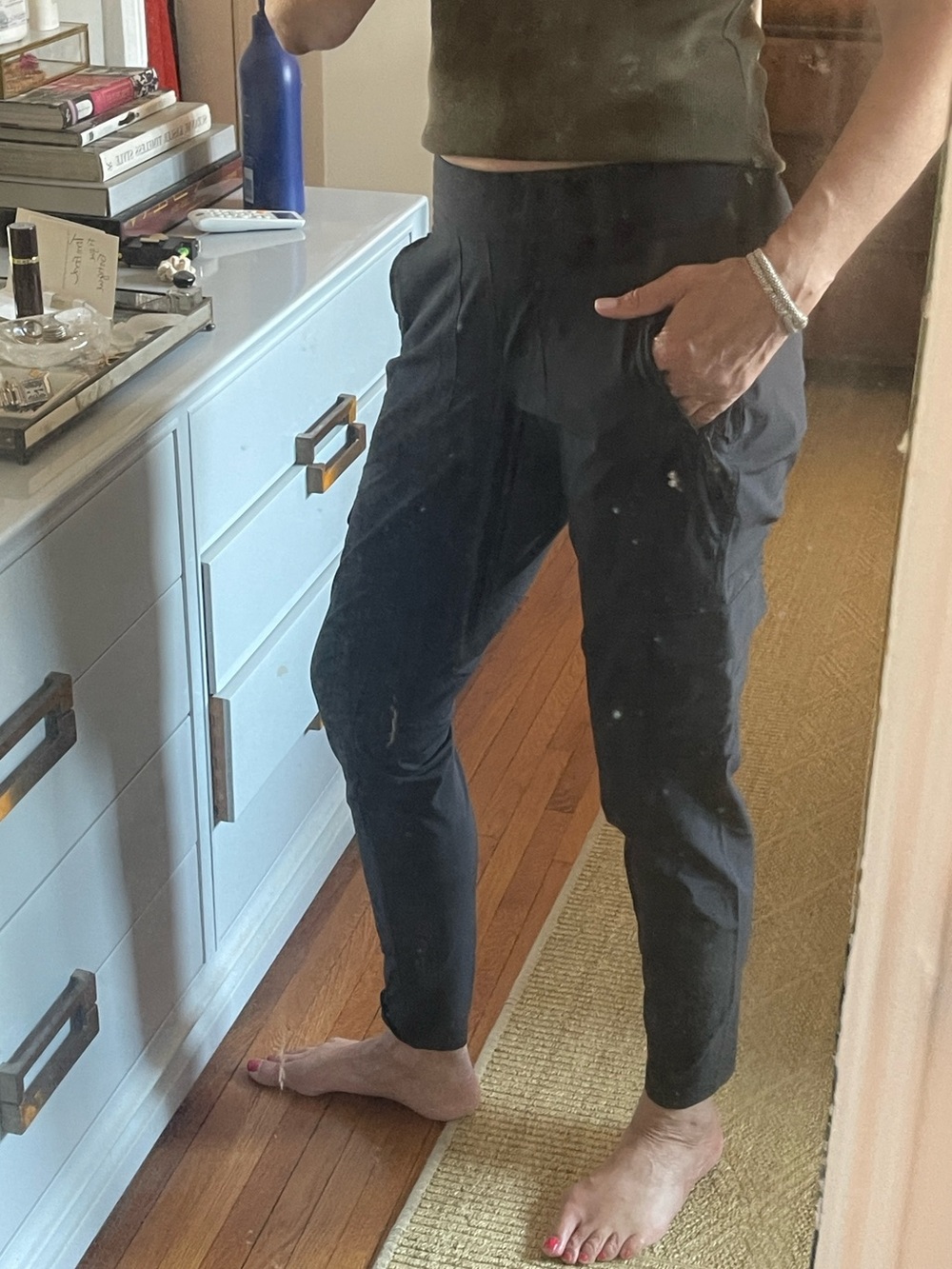 Athleta Black Cargo Utility Pants